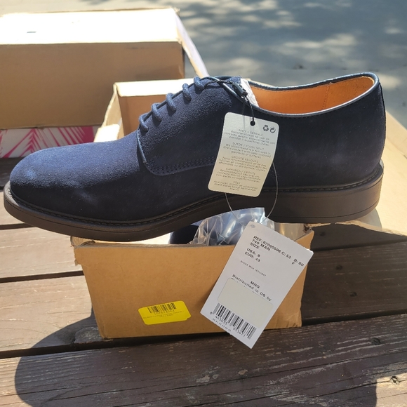 MNG/Mango blue suede mens shoes size9 - Picture 2 of 4